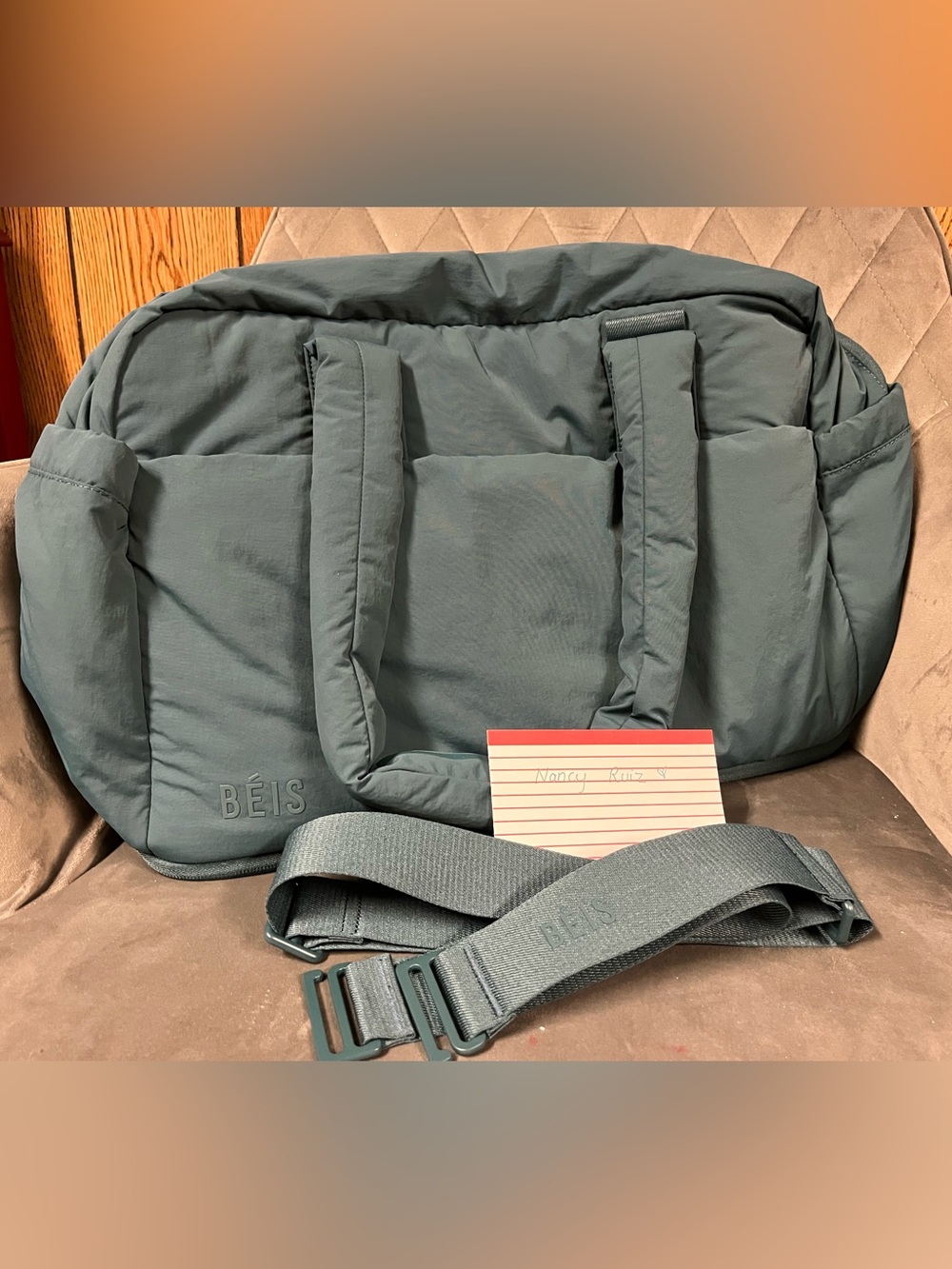 BEIS Teal Air Duffle - Picture 2 of 6